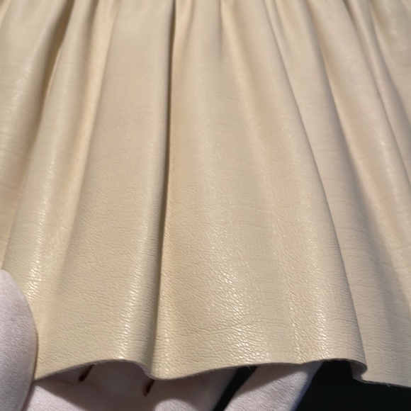 Endless Rose Smocked Pleated Faux Leather Skirt in White Lyst Size XS - Picture 3 of 7